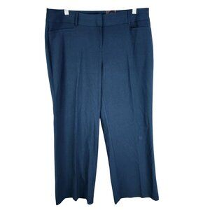 Womens Teal Investments Dress Pants Hi Rise Polyester Blend Stretch Size 14S